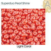 Superduo Beads by Matubo, Pearl Shine Collection, 10g. - The Argus Collection