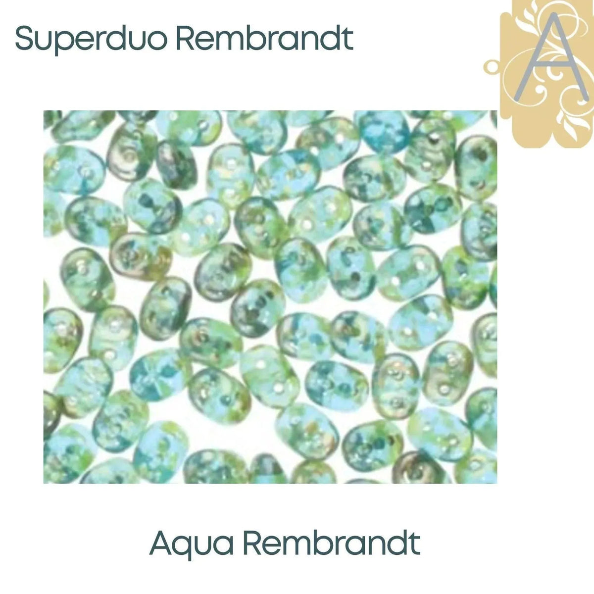 Superduo Beads, Rembrandt Collection, 10g. 5 Colors - The Argus Collection