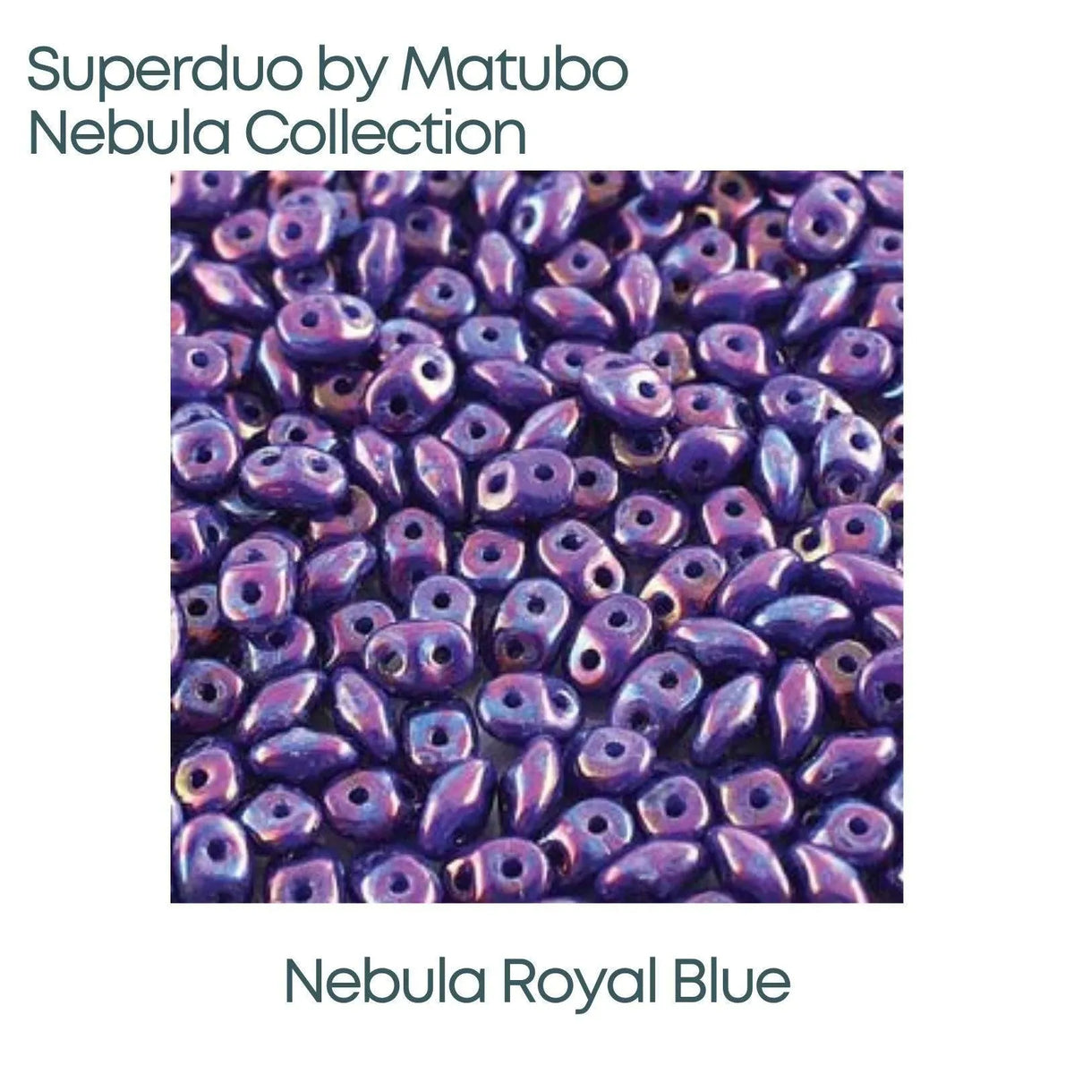 Superduo Beads, Nebula Collection, 10g. 11 Colors - The Argus Collection