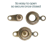 Ball & Socket Clasps SECONDS (Patented 2007), Premium Quality, 6 Sets - The Argus Collection