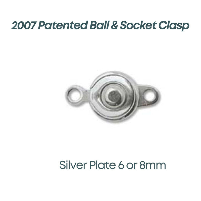 Ball & Socket Clasps (Patented 2007), Premium Quality, 2 Sets, 7 Finishes - The Argus Collection