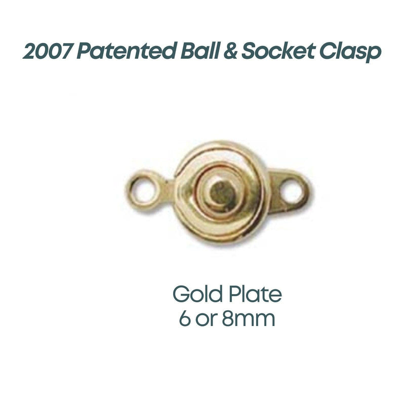 Ball & Socket Clasps (Patented 2007), Premium Quality, 2 Sets, 7 Finishes - The Argus Collection