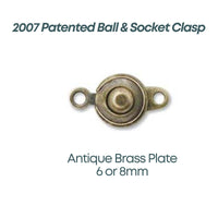 Ball & Socket Clasps (Patented 2007), Premium Quality, 2 Sets, 7 Finishes - The Argus Collection