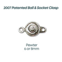 Ball & Socket Clasps SECONDS (Patented 2007), Premium Quality, 6 Sets - The Argus Collection