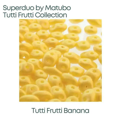 Superduo Beads, Tutti Frutti Collection, 10g. 7 Colors - The Argus Collection