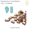 Paisleyduo 2-hole Beads, Crystal Full Collection, 8 Colors - The Argus Collection