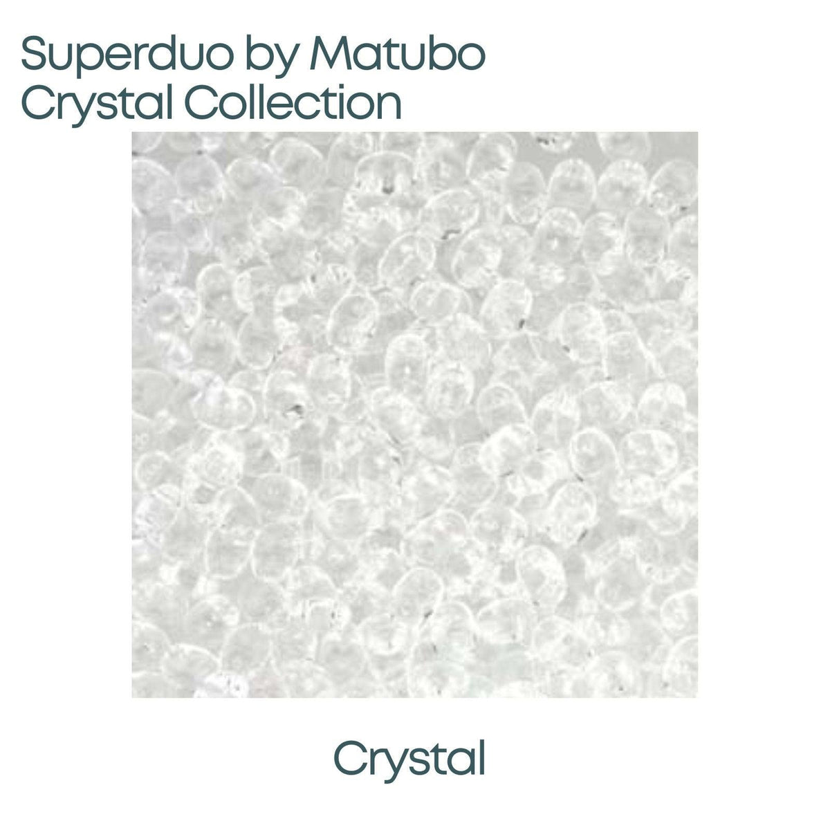 Superduo Beads, Crystal Collection, 10g. 5 Colors - The Argus Collection