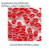 Superduo Beads, White Luster Collection, 10g. 9 Colors - The Argus Collection