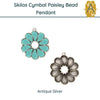 Skilos by Cymbal Paisley Bead Pendant or Earring Settings, 4 Finishes - The Argus Collection