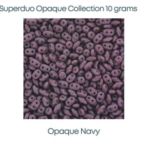 Superduo, Opaque Collection, 10g. 13 Colors - The Argus Collection