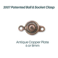 Ball & Socket Clasps SECONDS (Patented 2007), Premium Quality, 6 Sets - The Argus Collection