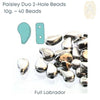 Paisleyduo 2-hole Beads, Crystal Full Collection, 8 Colors - The Argus Collection