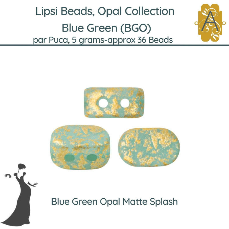 Lipsi par Puca, Blue Green Opal Collection - The Argus Collection