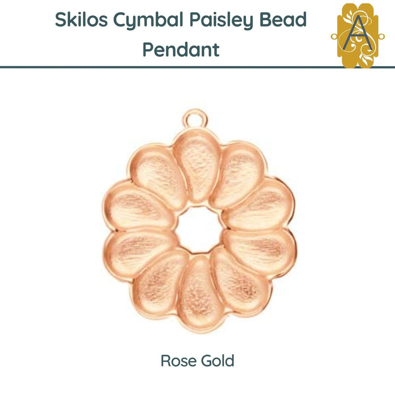 Skilos by Cymbal Paisley Bead Pendant or Earring Settings, 4 Finishes - The Argus Collection