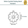 Skilos by Cymbal Paisley Bead Pendant or Earring Settings, 4 Finishes - The Argus Collection