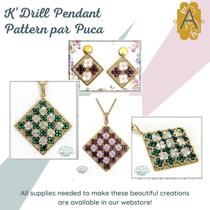 K'Drill Pendant Pattern par Puca - The Argus Collection