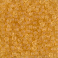 8/0 Miyuki Seed beads 10g, LT Topaz Matte Transparent 132F, Lt Topaz AB Matte 132FR, Topaz Transparent 133, Topaz Transparent Matte 133F - The Argus Collection