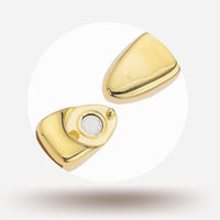 Lock-It Rounded Magnetic Clasp, 10mm, 2 Finishes - The Argus Collection