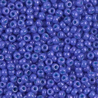 8/0 Miyuki Seed beads 10 g, Blue Zircon Silver Lined 1425, Dark Violet Silver Lined 1427, Lichen Silver Line 1456, Bright Purple Opaque 1477 - The Argus Collection