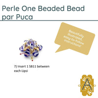 Perle One Beaded Bead Pattern par Puca - The Argus Collection