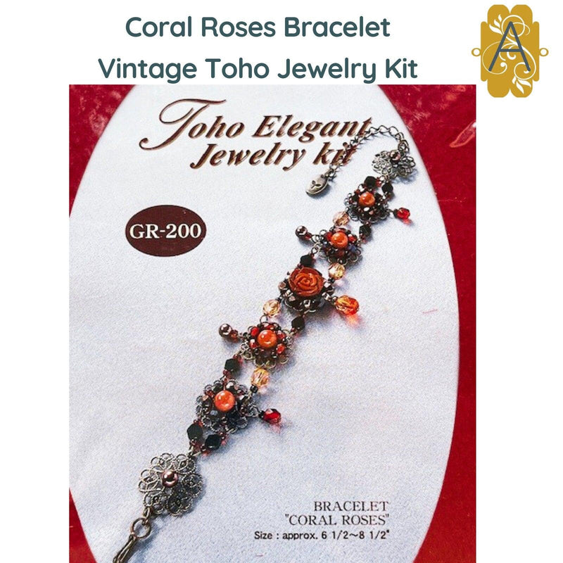 Coral Roses Vintage Toho Jewelry Kit - The Argus Collection