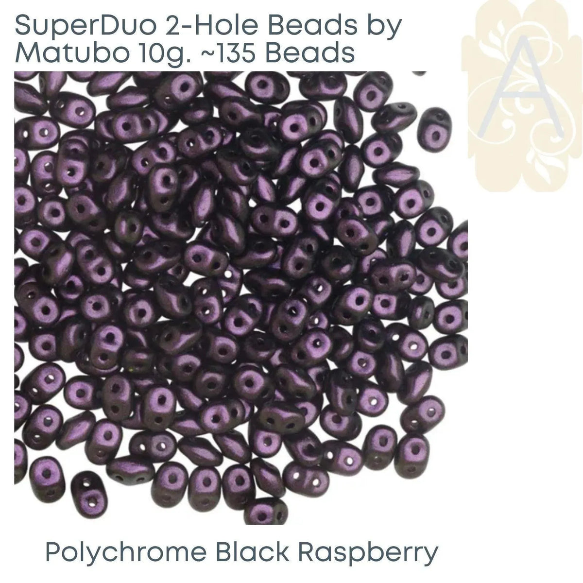 Superduo Beads, Polychrome Collection, 10g. 9 Colors - The Argus Collection