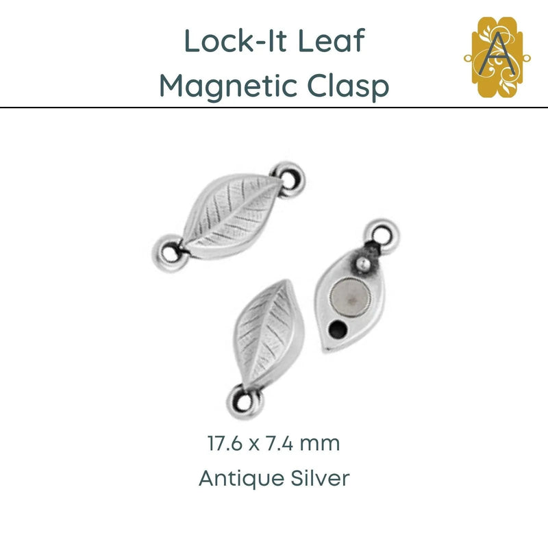 Lock-It, Magnetic Leaf Clasp, 2 Finishes - The Argus Collection