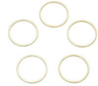 Circle Connectors, 12 or 15mm, 3 Finishes, 6 Pieces - The Argus Collection