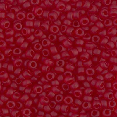 8/0 Miyuki Seedbeads 10 g, Orange AB Matte Transparent 138FR, Ruby Transparent 141, Ruby Matte 141F, Ruby AB Matte Transparent 141FR - The Argus Collection