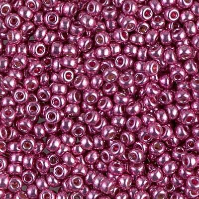 8/0 Miyuki Seed beads 10 g, Berry Matte Duracoat Galvanized 4208F, DK Coral Duracoat Galv 4209, Hot Pink Duracoat Gal 4210, 4210F - The Argus Collection