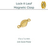 Lock-It, Magnetic Leaf Clasp, 2 Finishes - The Argus Collection