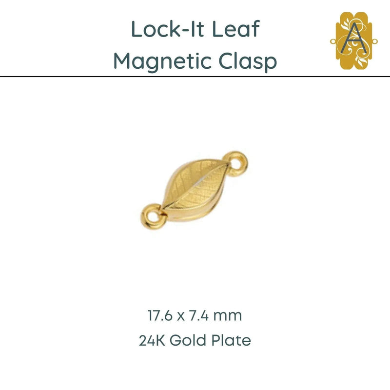 Lock-It, Magnetic Leaf Clasp, 2 Finishes - The Argus Collection