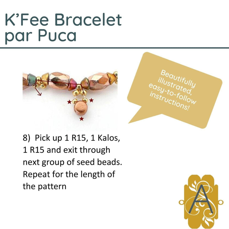 K'fee Bracelet Pattern par Puca - The Argus Collection