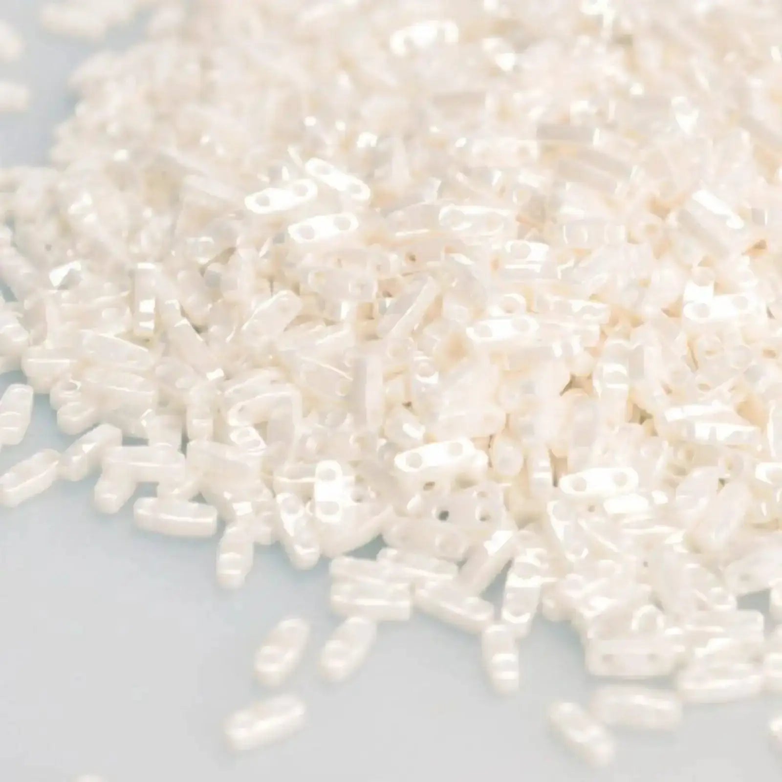 Miyuki Quarter Tila, QTL-592, Ivory Ceylon, 5g - The Argus Collection