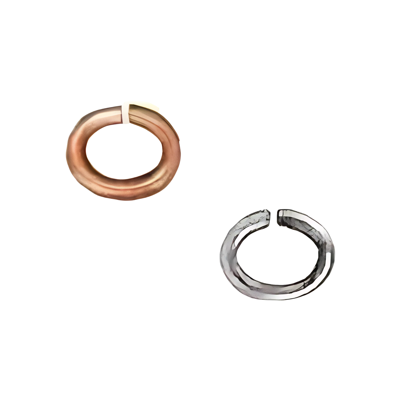 Small Oval Jump Rings, 20 Gauge, 50 Pcs