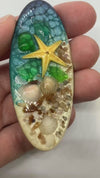 One of a Kind STARFISH, Long Oval Cabochons, Handmade with Real Shells