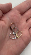 304 Stainless Steel, LEVERBACK Ear Wires with Loop, 5 Pair, 4 Colors, Ear Hooks, Gold, Silver, Rose Gold, Lt Gunmetal