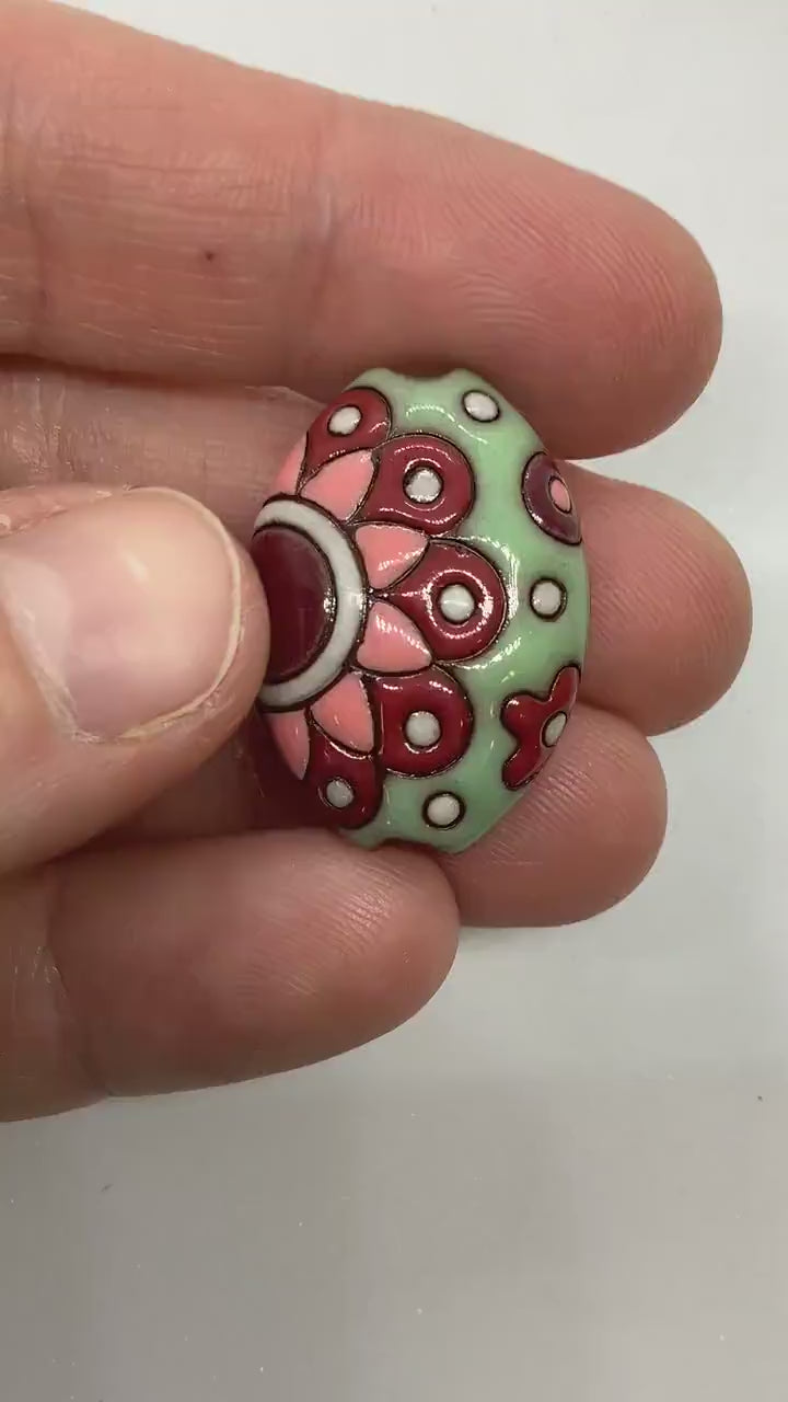 Carved Ceramic Pendants or Beads by Golem Studios