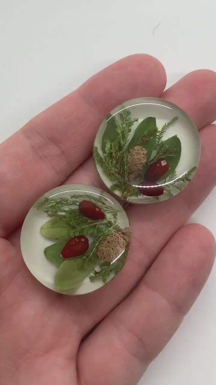 One of a Kind, CHRISTMAS CABOCHONS, Round, 23mm