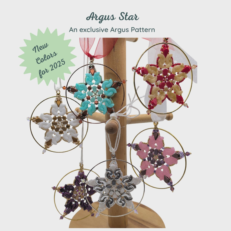 Argus Star Ornament Bead Kit, New 2025 Colors, 10 colors