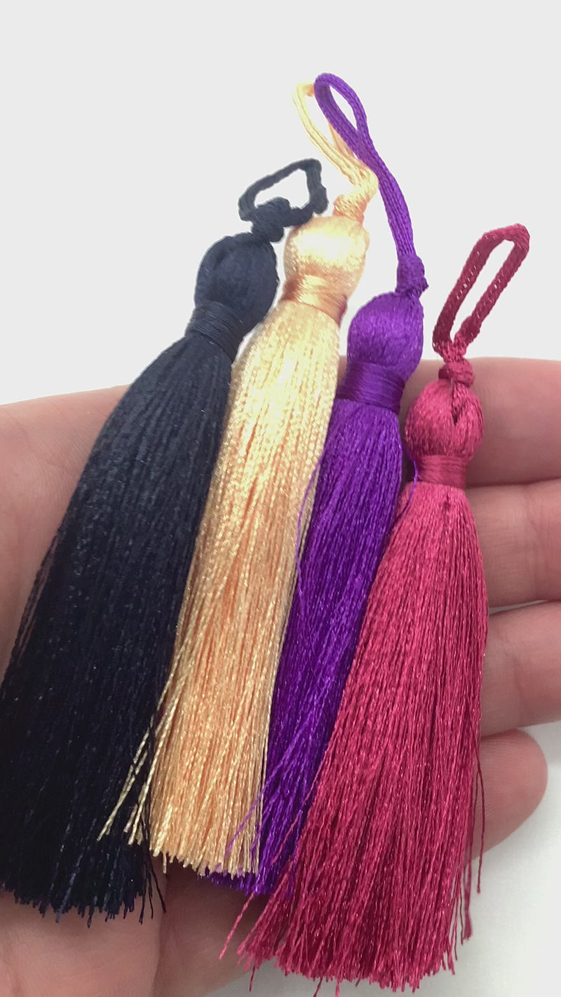 Luscious Silky Tassel, Crabapple, 11cm