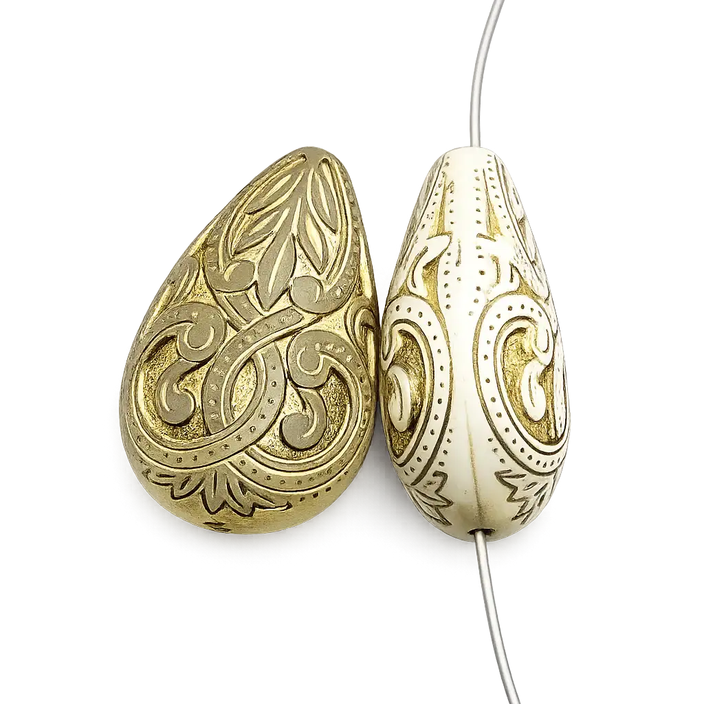 Mediterranean Vintage Lucite Pendant, 2 Pcs. - The Argus Collection