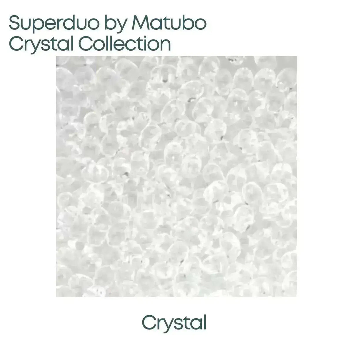 2-hole Superduo Beads in a Crystal Color - The Argus Collection