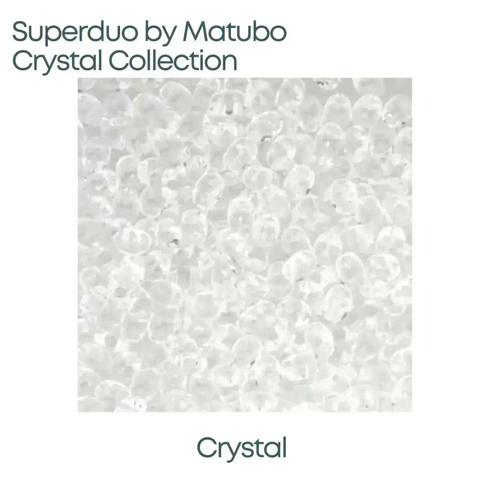 2-hole Superduo Beads in a Crystal Color - The Argus Collection