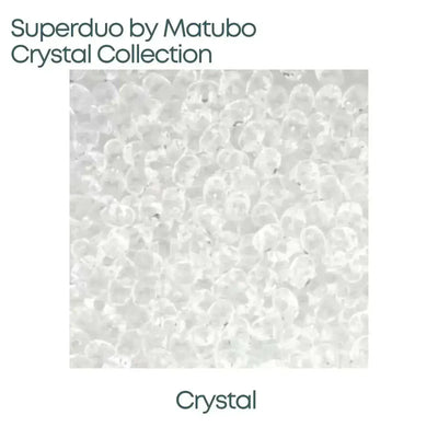 2-hole Superduo Beads in a Crystal Color - The Argus Collection