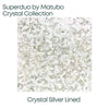 2-hole Superduo Beads in Crystal  Silver Lined Color - The Argus Collection