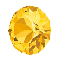 Crystal 1088 Chatons, 39ss, 8mm, Light Topaz by Brilliance (Austria) - The Argus Collection