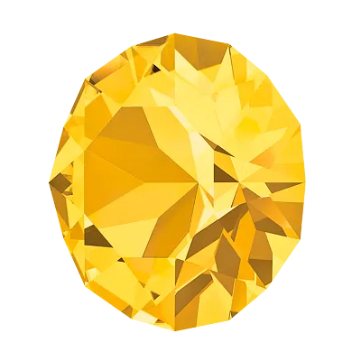 Crystal 1088 Chatons, 39ss, 8mm, Light Topaz by Brilliance (Austria) - The Argus Collection