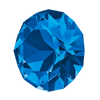 Crystal 1088 Chatons, 39ss, 8mm, Capri Blue by Brilliance (Austria), 2 Pcs. - The Argus Collection