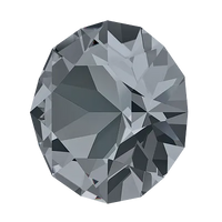 Crystal 1088 Chatons, 39ss, 8mm, Silver Night by Brilliance (Austria), 2 Pcs. - The Argus Collection